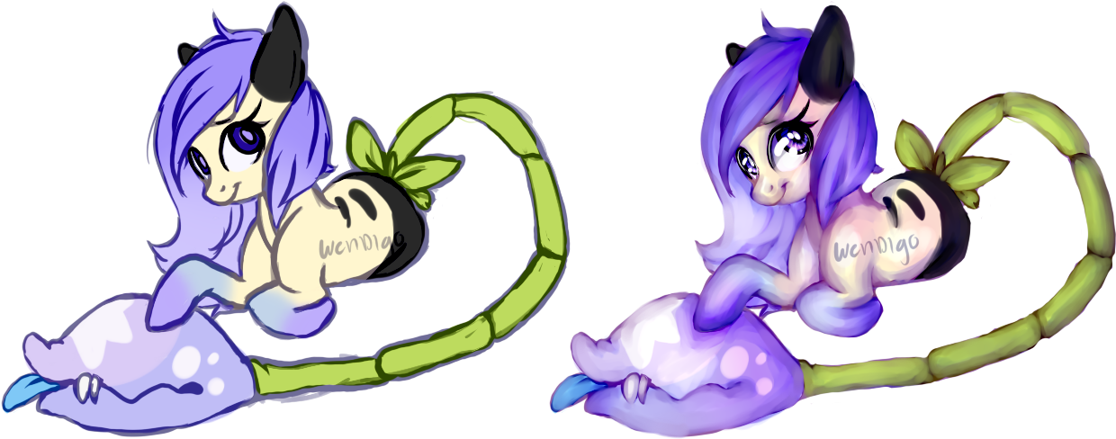 Plant Pony Ota-closed By Axolotlshy - Mlp Plant Pony Oc (1273x519)