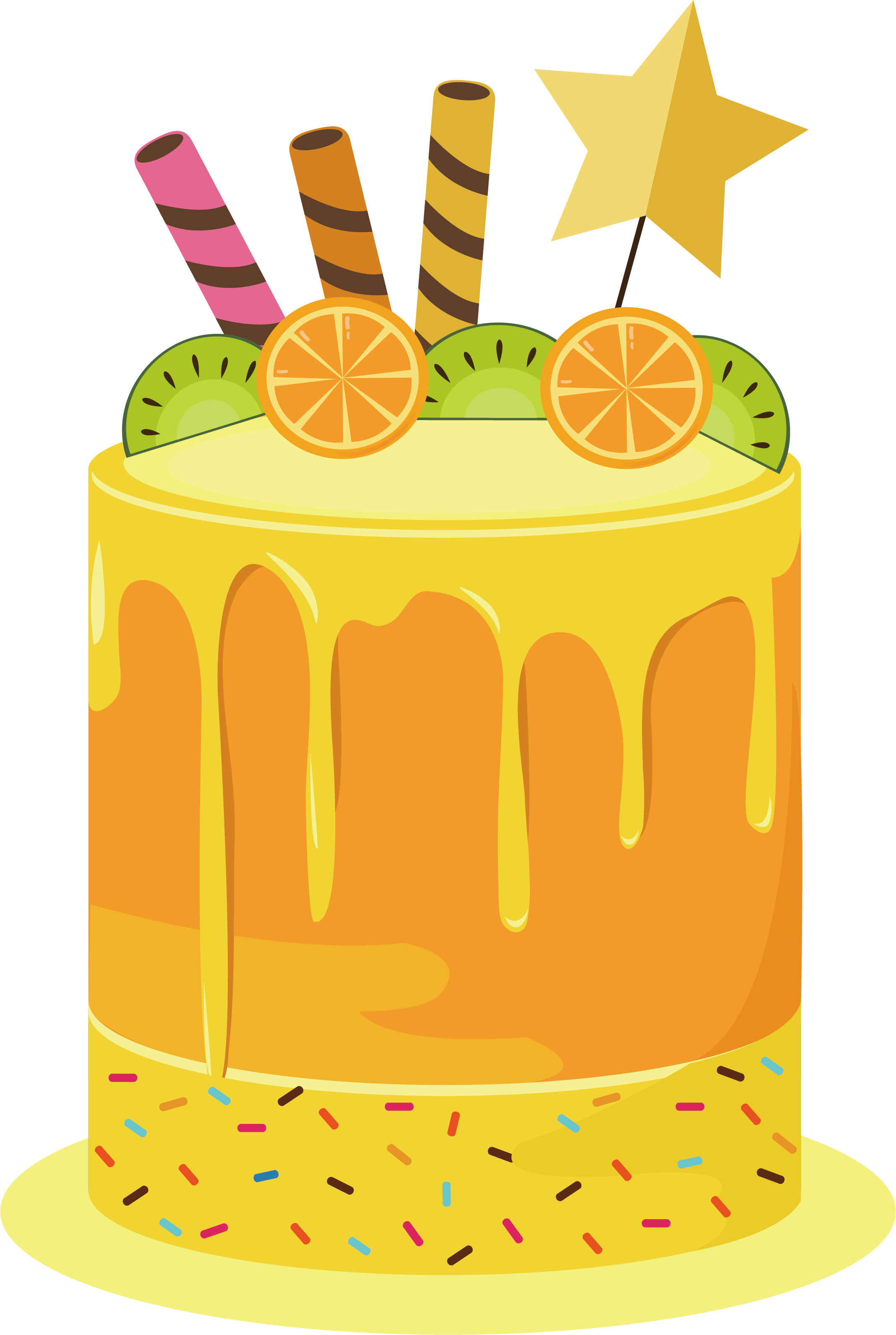 Fruitcake Shortcake Birthday Cake Torte Orange - Fruitcake Shortcake Birthday Cake Torte Orange (2136x3181)