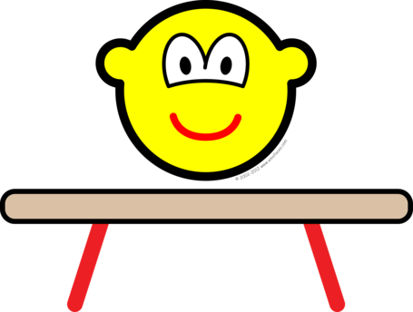 Balance Beam Buddy Icon - Squirting Emoticon (455x344)