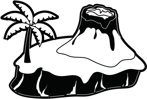 Nature Volcano Landscape - Illustration (550x550)