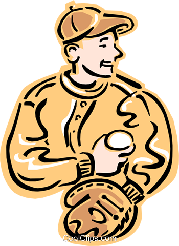 Old Fashioned Baseball Player Royalty Free Vector Clip - Old Fashioned Baseball Player Royalty Free Vector Clip (350x480)