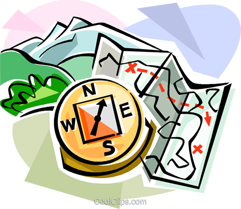 Orienteering Royalty Free Vector Clip Art Illustration - Orienteering Clip Art (480x415)