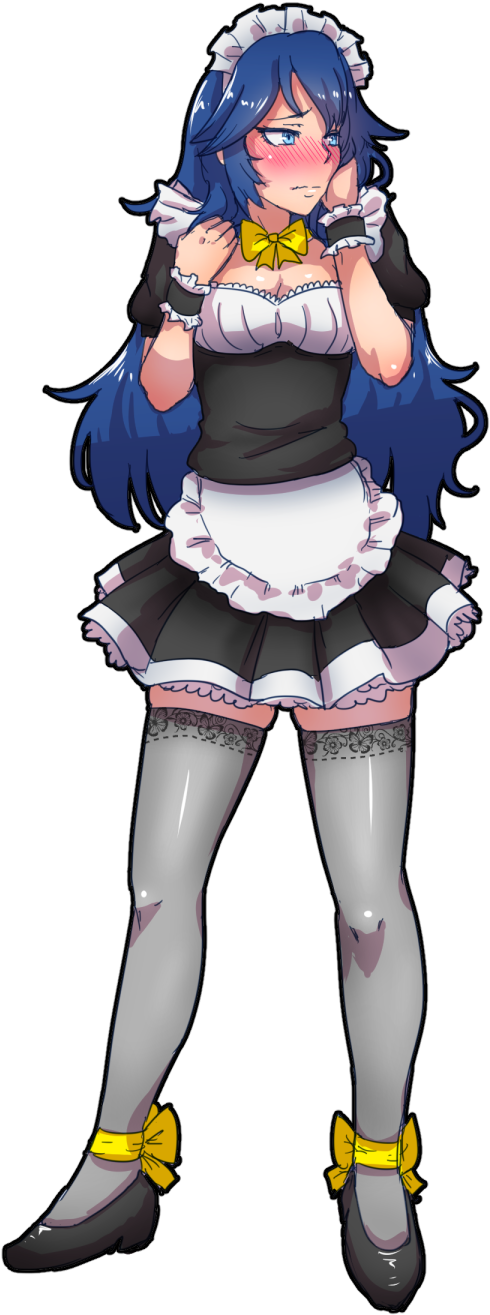 Fire Emblem Awakening Super Smash Bros - Fire Emblem Lucina Maid (622x1343)