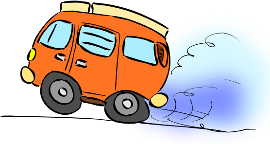 Free Camping Van Clip Art - Free Camping Van Clip Art (555x304)