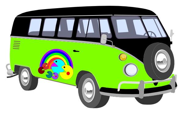Cartoon Van Clipart - Clip Art (600x376)