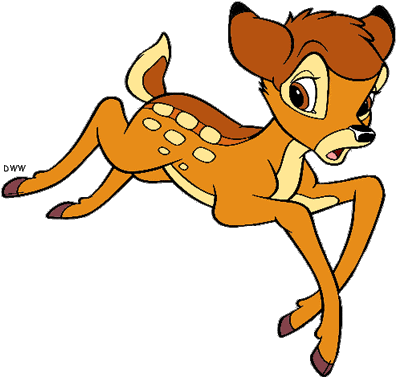 Bambi Clipart Transparent - Bambi Running Scared (402x391)