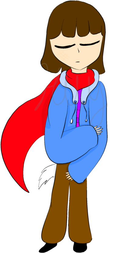 Shy Fusion Frisk By Hatewjelly - Cartoon (774x1033)