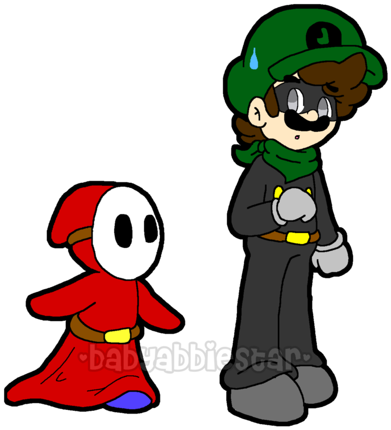 Suspicious Shy Guy By Babyabbiestar - Cartoon (852x938)