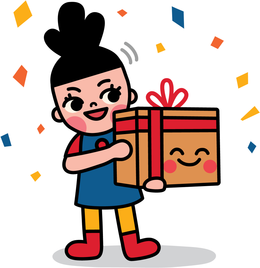 Facebook Stickers Box Girl - Facebook Stickers Box Girl (1000x1000)