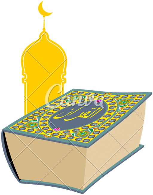 Sacred Book Of Muslims - Quran Clipart (640x800)
