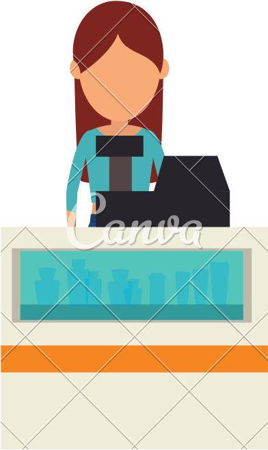 Supermarket Cashier Avatar Icon - Cashier Icon (800x800)