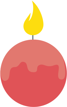 Spa Candle Isolated Icon - Illustration (550x550)