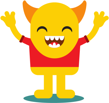Funny Monster Character Icon - Cartoon (550x550)