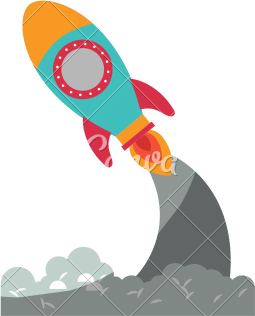 Pace Rocket Launch - Illustration (800x800)