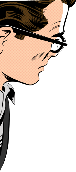 Trade Show Booths - Little Angle Wall Decal Gun Gangster Smoking Man Mafia (258x582)