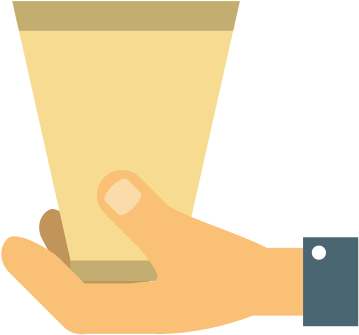 Hand With Cup Coffee Vector Illustration - Coffee (550x550)