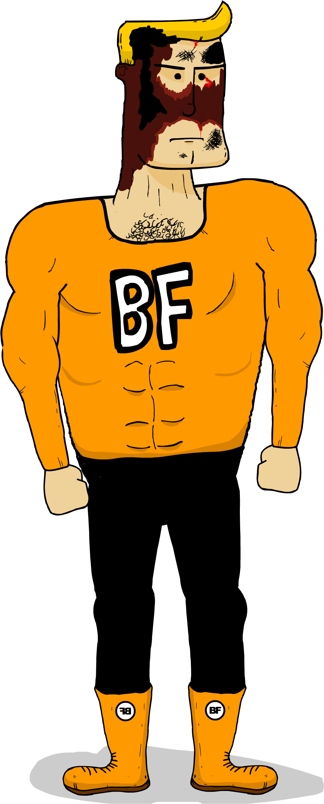 Pies Clipart Burnt - Burnt Face Man David Firth (1290x2592)