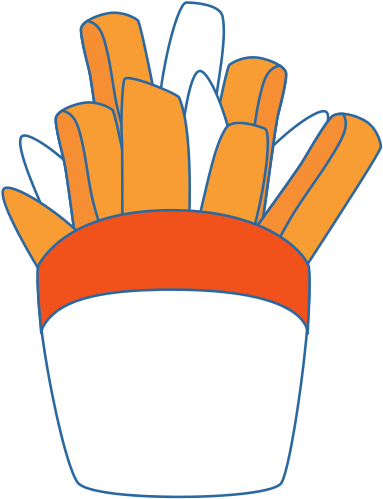 French Fries Vector - French Fries Vector (550x550)