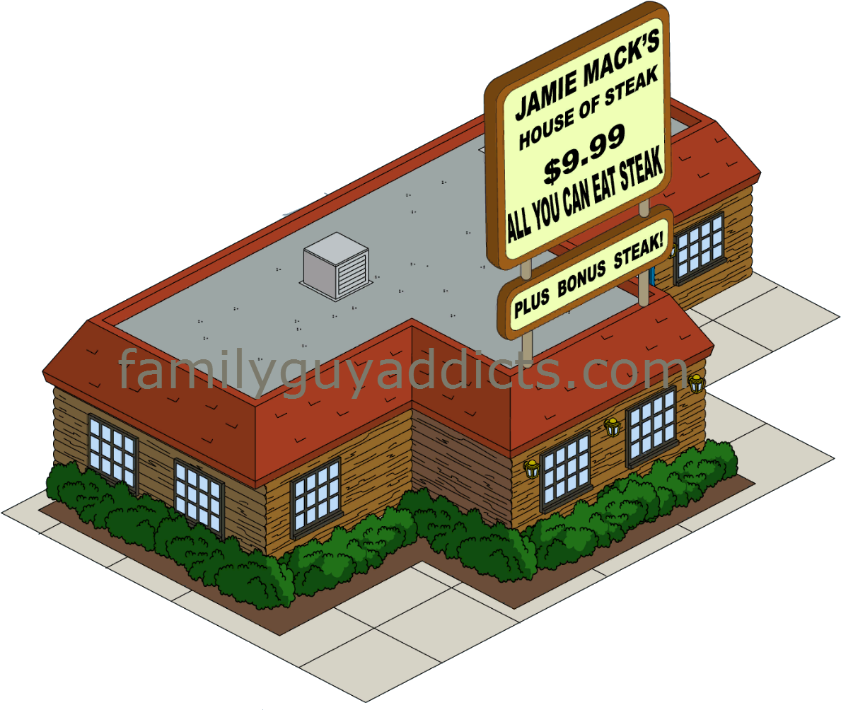 Jamie Mack's House Of Steak - Toy Block (1218x1031)