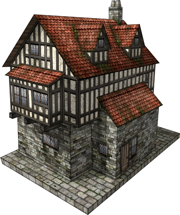 There Are Dozens Of Paper Model Kits - House (600x716)