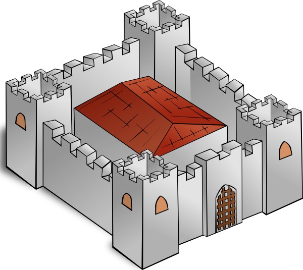 Fortress Clipart Cartoon - Fortress Clipart (600x535)