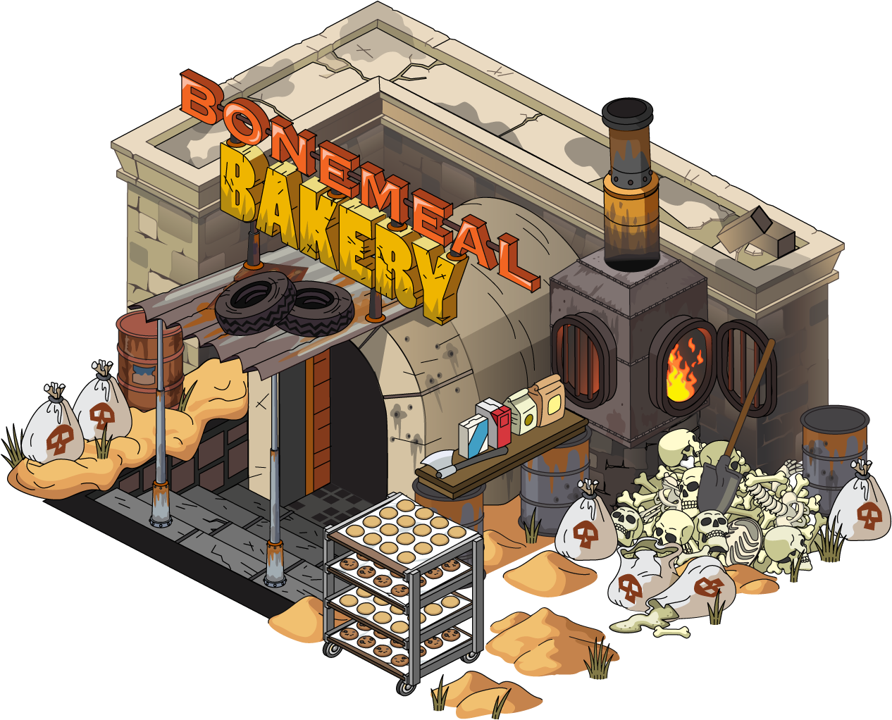 Fg Building Bonemealbakery - Model Car (1300x1096)