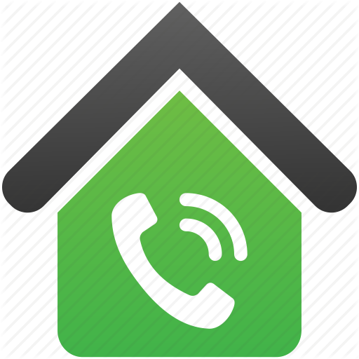 Vintage Phone Icon With Watercolor Effect, Vector Illustration - Home Telephone Icon Png (512x512)