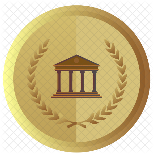 Old Coin Icon - Eating And Drawing Metal Print By Noah Zark (512x512)