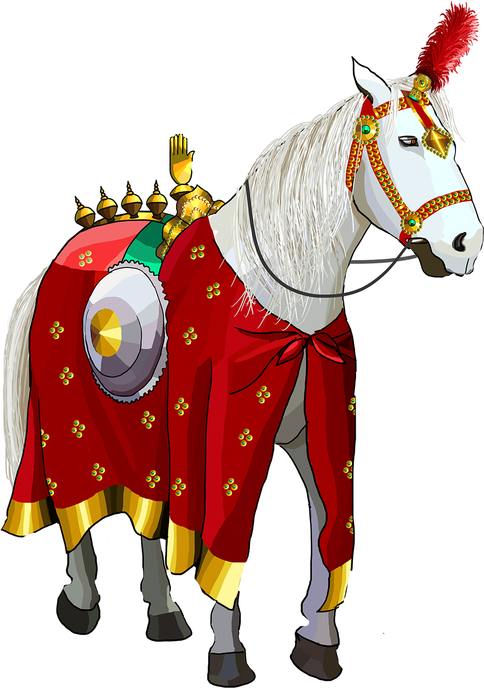 The Top Front Also Has A Turban - Muharram Png (1200x1380)