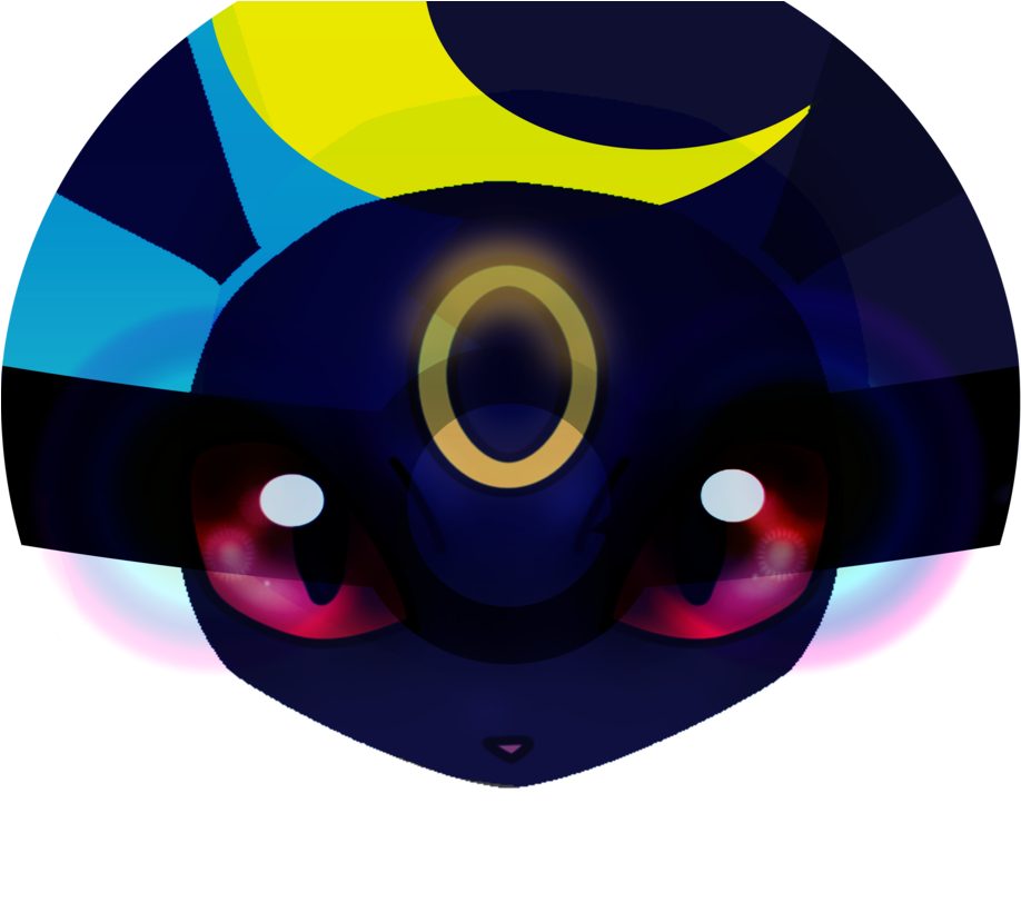Respect The Night Umbreon By Photoshop Practice - Circle (973x822)