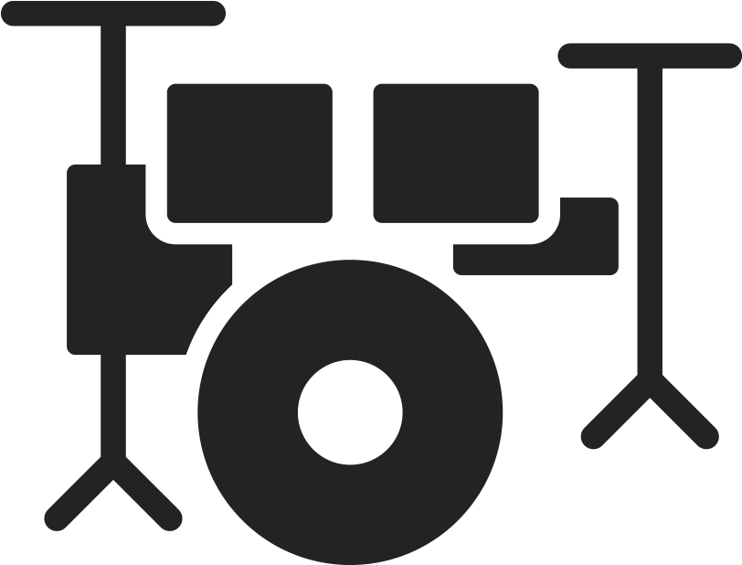 Drum Kit Icon - 清华 大学 百年 校庆 (857x857)