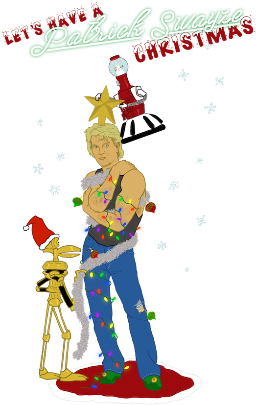 A Swayze Christmas - Twisted Envy Drunken Santa Novelty Mug (600x835)