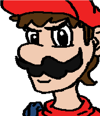 Awkward Mario - Cartoon (400x400)