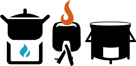 Energy Efficient Cooking - Clean Cookstove Icon (500x243)