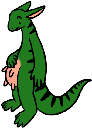 Awkward Udder - Cartoon (337x447)