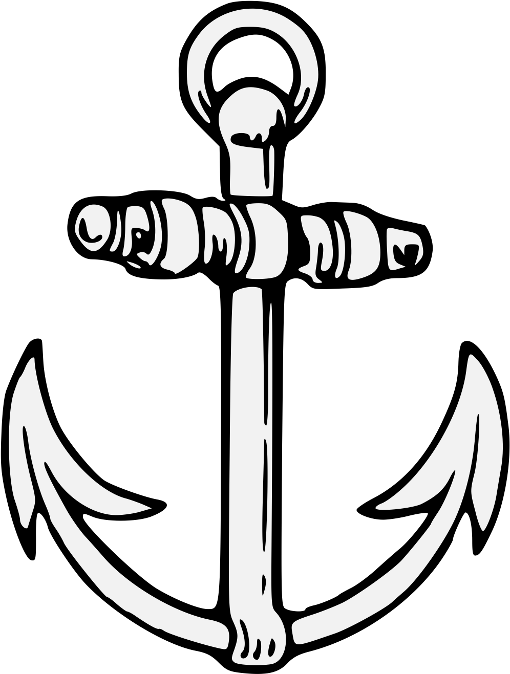 Anchor - Jangkar Png (1033x1349)