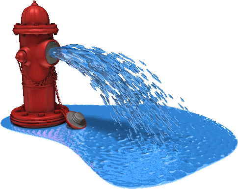 Burn Injuries - Water Flow Animation In Powerpoint (500x425)