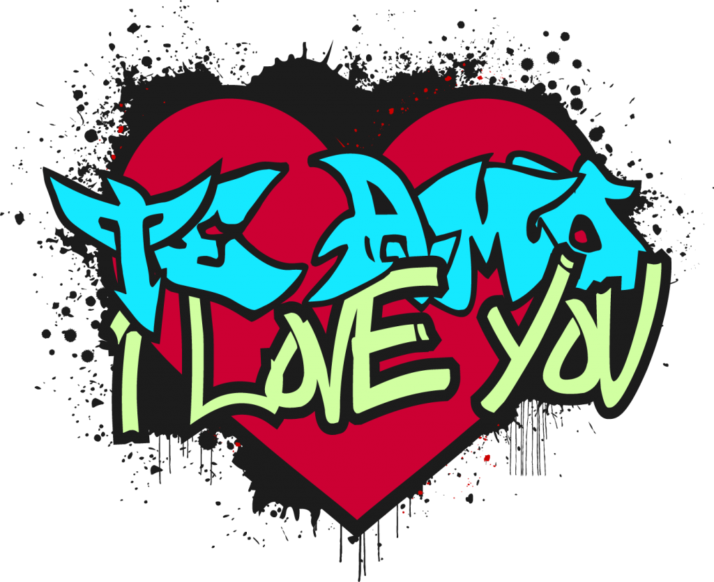Logo Visual Arts Lettering Clip Art - Logos De Te Amo (1024x835)
