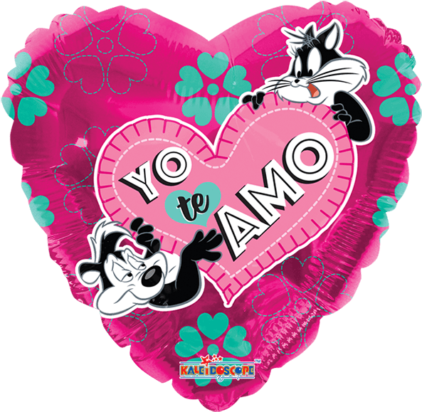 Pepe Le Peu Y Penelope Te Amo - Looney Tunes (600x600)