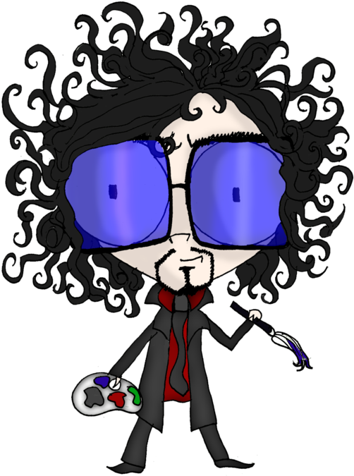 Tim Burton By Little-horrorz - Cartoon (600x848)