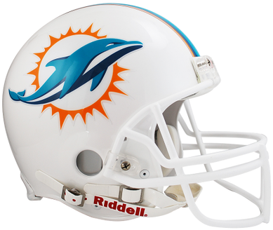Nfl Helmets College Football Helmets Sideline Mvp - Miami Dolphins Football Helmet (425x384)