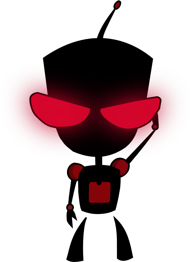 Invader Zim, Tim Burton, Cartoons, Nerd, Animated Cartoons, - Giant Gir Attack Invader Zim (744x1052)