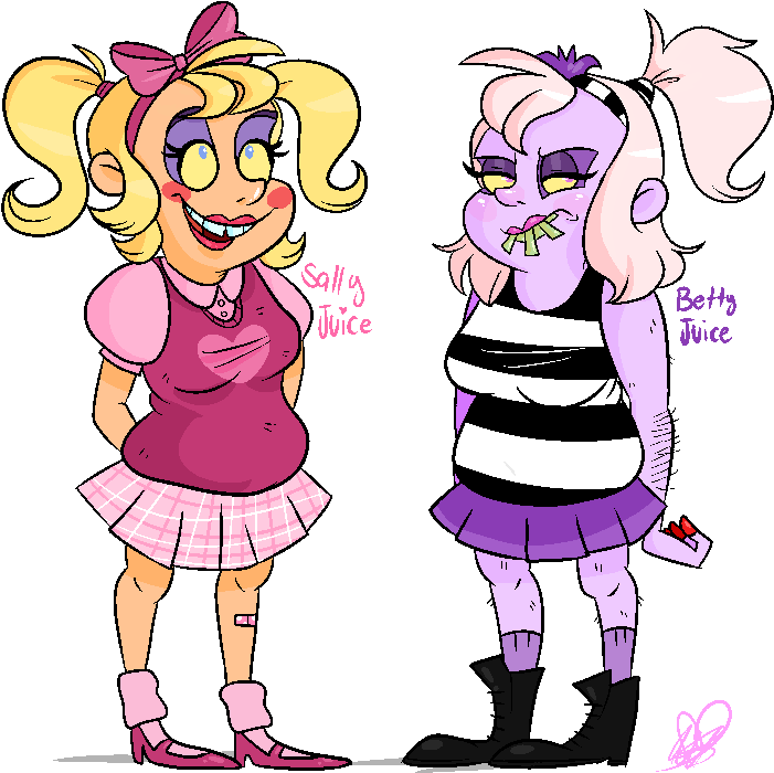 Betty And Sally By Saladwitch - Beetlejuice (726x715)