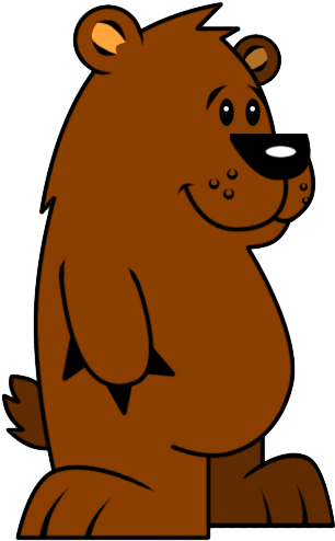 Free Bear Clip Art - Grizzly Bear (370x547)
