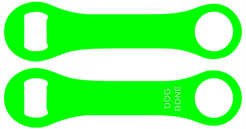 Neon Green Dog Bone Opener - Neon Green Dog Bone Opener (500x500)