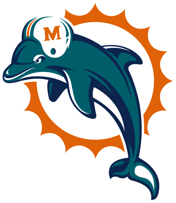 Der Staat Florida War Fixiert Auf College Football, - Miami Dolphins Football Logo (600x691)