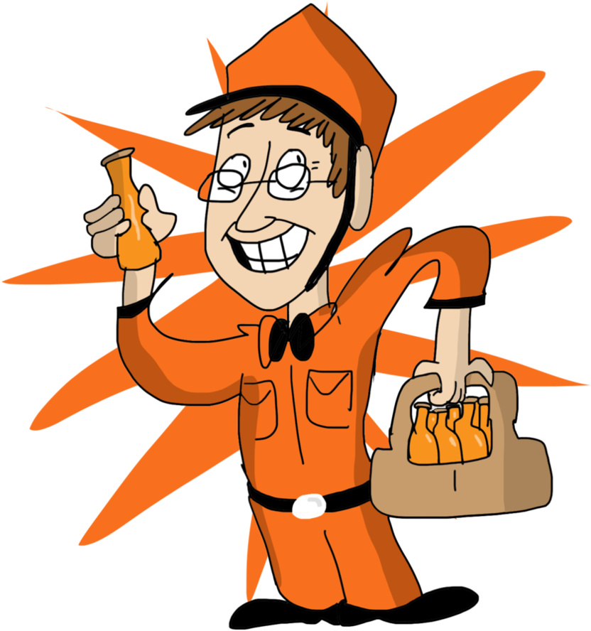 Jerry The Orange Juice Man By Winwinstudios - Cartoon (894x894)