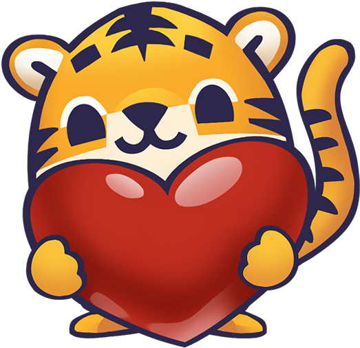 Baby Tiger Stickers For Kids Park Messages Sticker-8 - Soi Tiger (618x617)