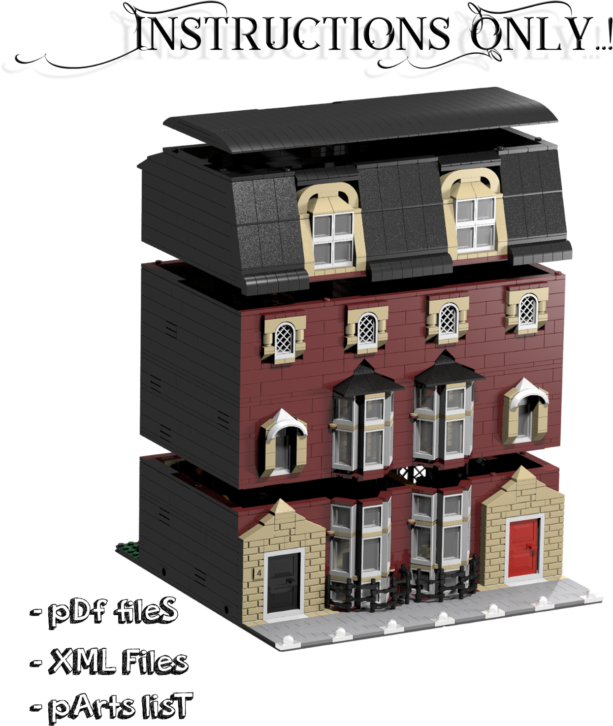 2 Of 6 Lego Custom Modular Buildings Collection - Lego Modular Buildings (1440x1600)