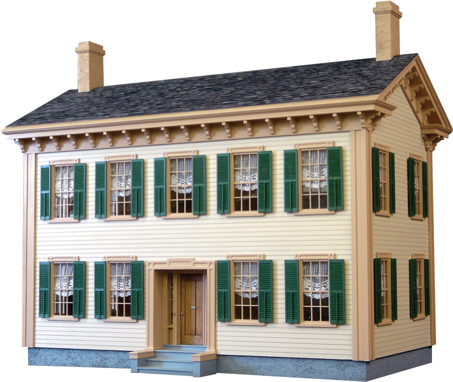 Lincoln Springfield Home Dollhouse Kit - Real Good Toys Historical Lincoln Springfield Home (1024x1024)